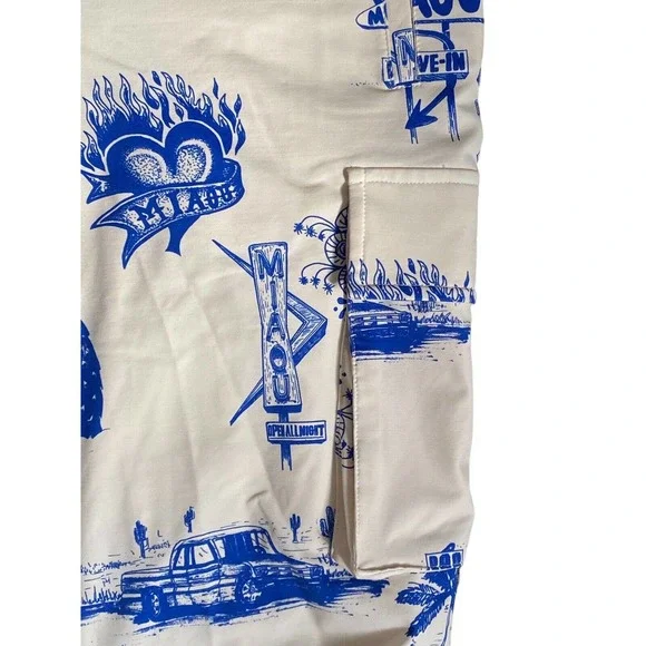 Miaou Raven Blue Cargo Pants Womens Size S Excellent Condition - Picture 6 of 7